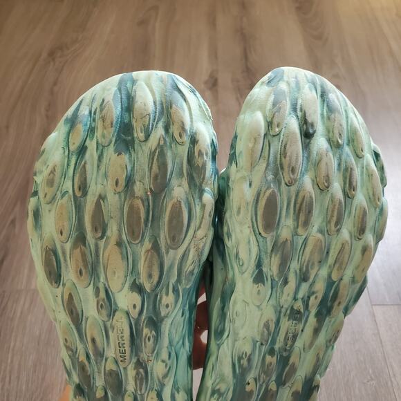 Merrell Hydro Slides Rubber Green Outdoor Waterproof Camping unisex M 7.5 W 9 - Picture 9 of 10